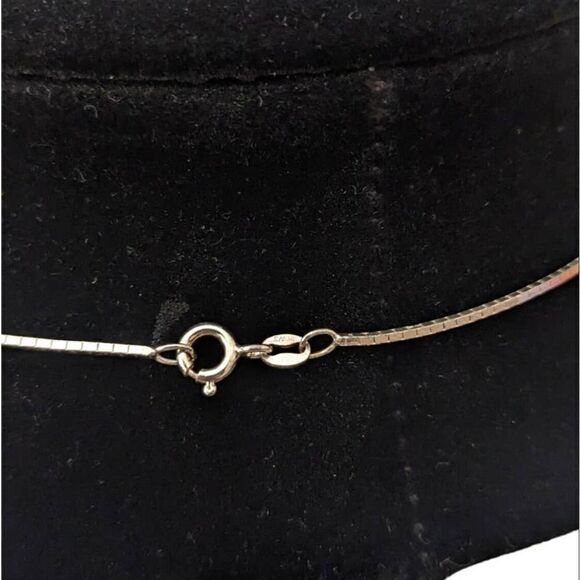 925 Mexico Sterling Silver‎ Angel Necklace Abalone Vintage Antique Handmade - Picture 3 of 5